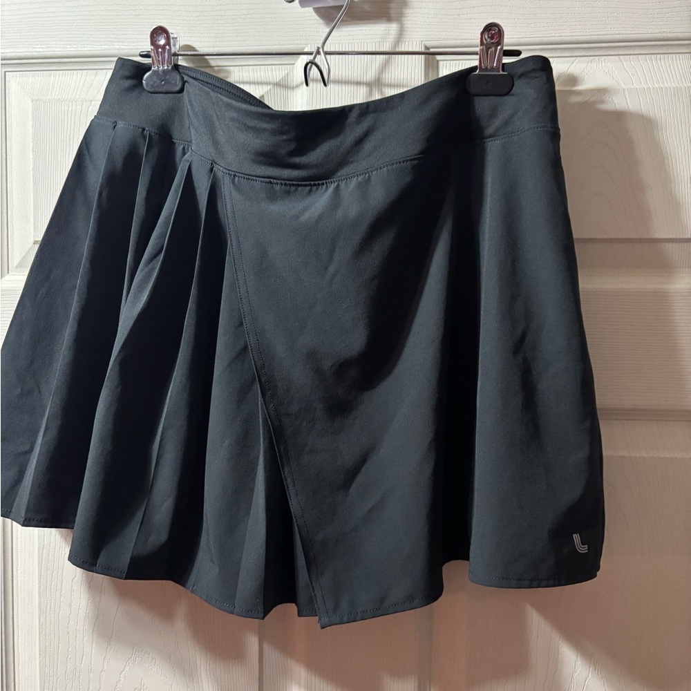 Black LOLË - Women's Asymmetrical Pleated Skort